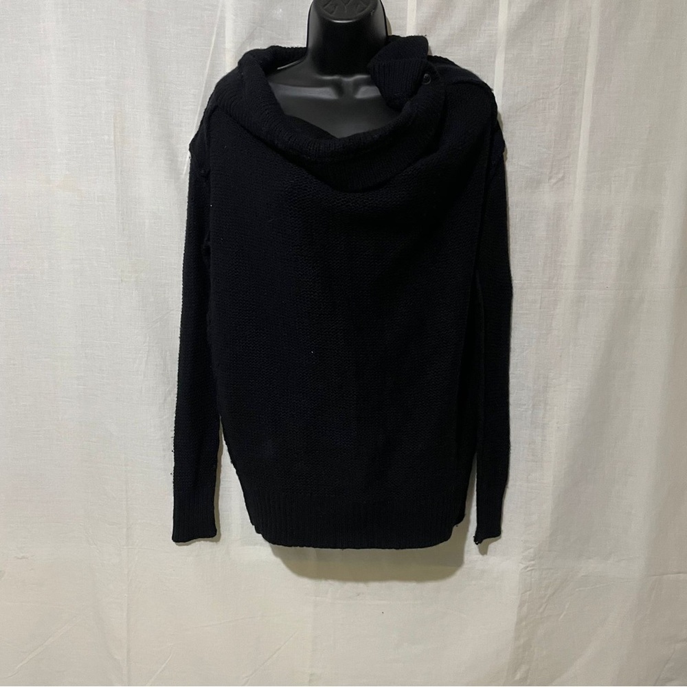 AllSaints Black Weave Jumper Sweater - Size US 4 / UK 8